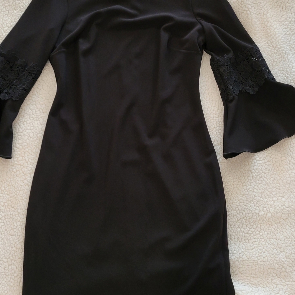 Never Worn Black Tommy Hilfiger Dress with flared sleeves